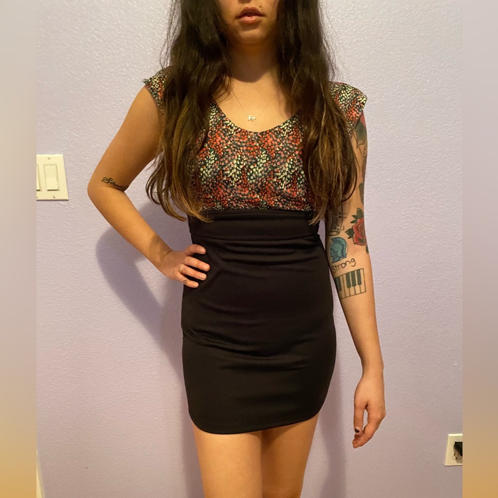 UO Fitted Black Dress